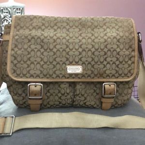 Original Coach purse. Tan & brown.